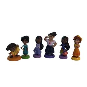 Disney Encanto Mini Figure Lot 6pc Madrigal Family 2" Cake Toppers by Jakks